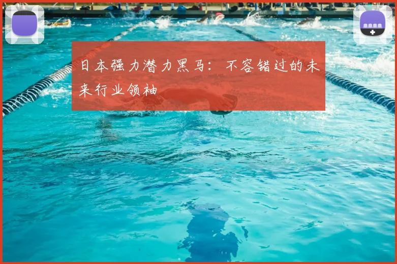日本强力潜力黑马:不容错过的未来行业领袖