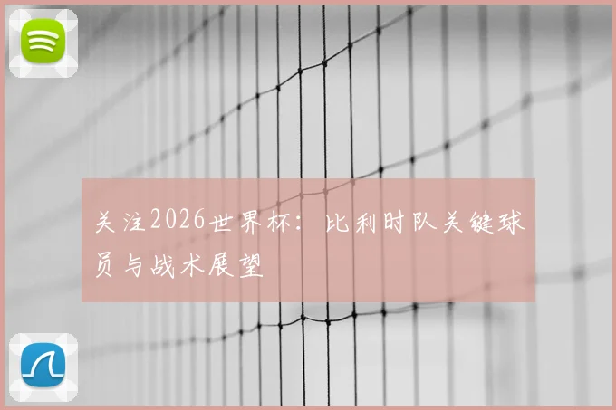 关注2026世界杯：比利时队关键球员与战术展望